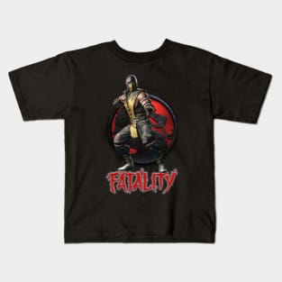 Team Scorpion Fatality Mortal Kombat Pro Kompetition Kids T-Shirt